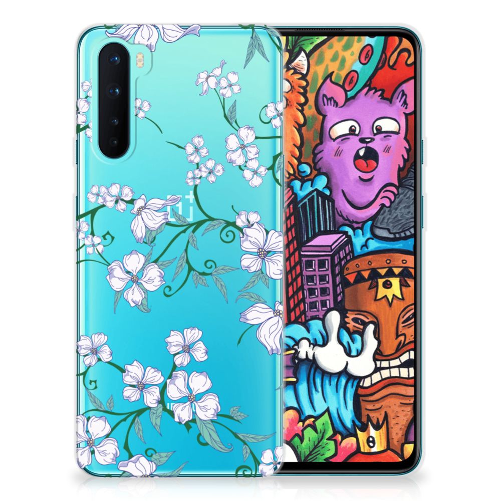 OnePlus Nord Uniek TPU Case Blossom White