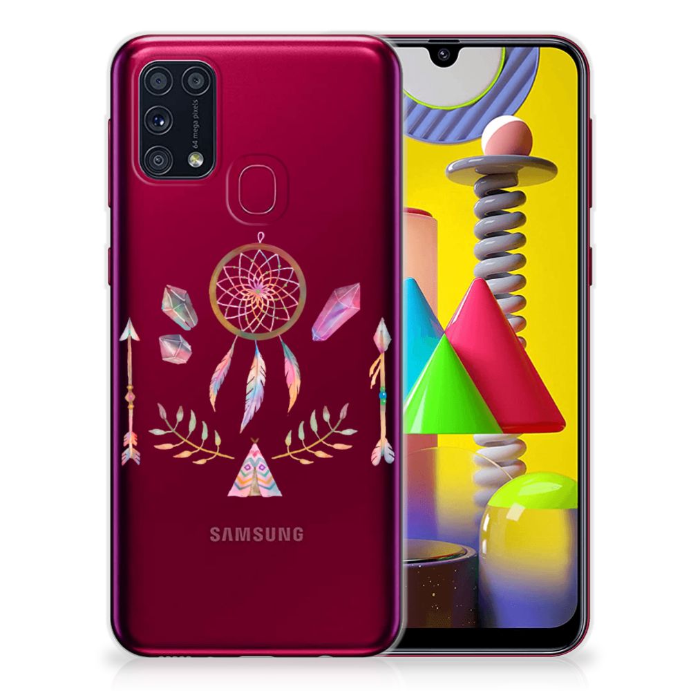 Samsung Galaxy M31 Telefoonhoesje met Naam Boho Dreamcatcher B2C Telecom