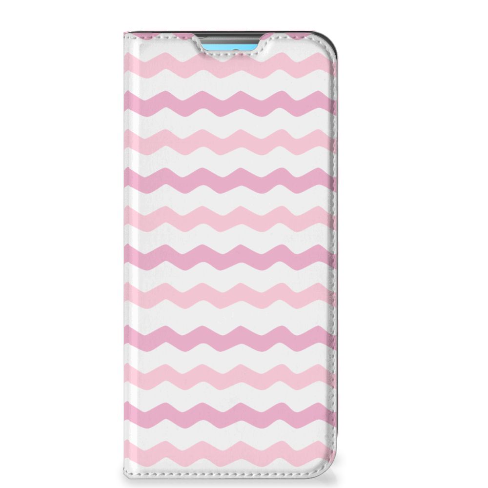 Xiaomi Redmi 10 Hoesje met Magneet Waves Roze - B2C Telecom