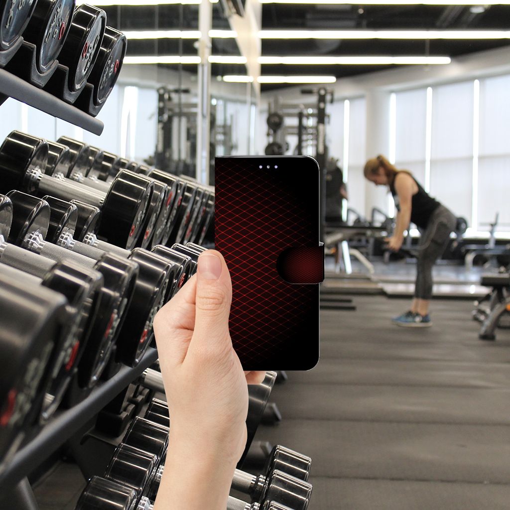 Samsung Galaxy S20 Telefoon Hoesje Geruit Rood