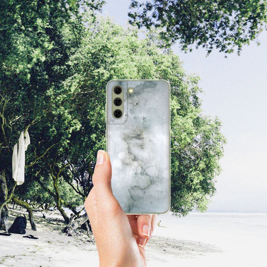 Hoesje maken Samsung Galaxy S21FE Painting Grey B2C Telecom