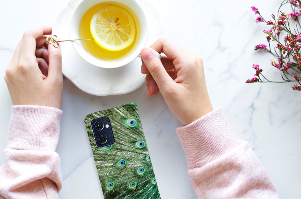 OPPO Find X5 Lite | Reno7 5G Hoesje maken Pauw - B2C Telecom