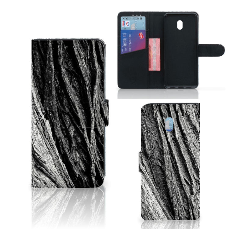 Book Style Case Xiaomi Redmi 8A Boomschors Grijs