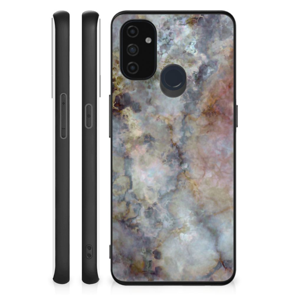OnePlus Nord N100 Marmeren Print Telefoonhoesje Marmer Grijs B2C Telecom
