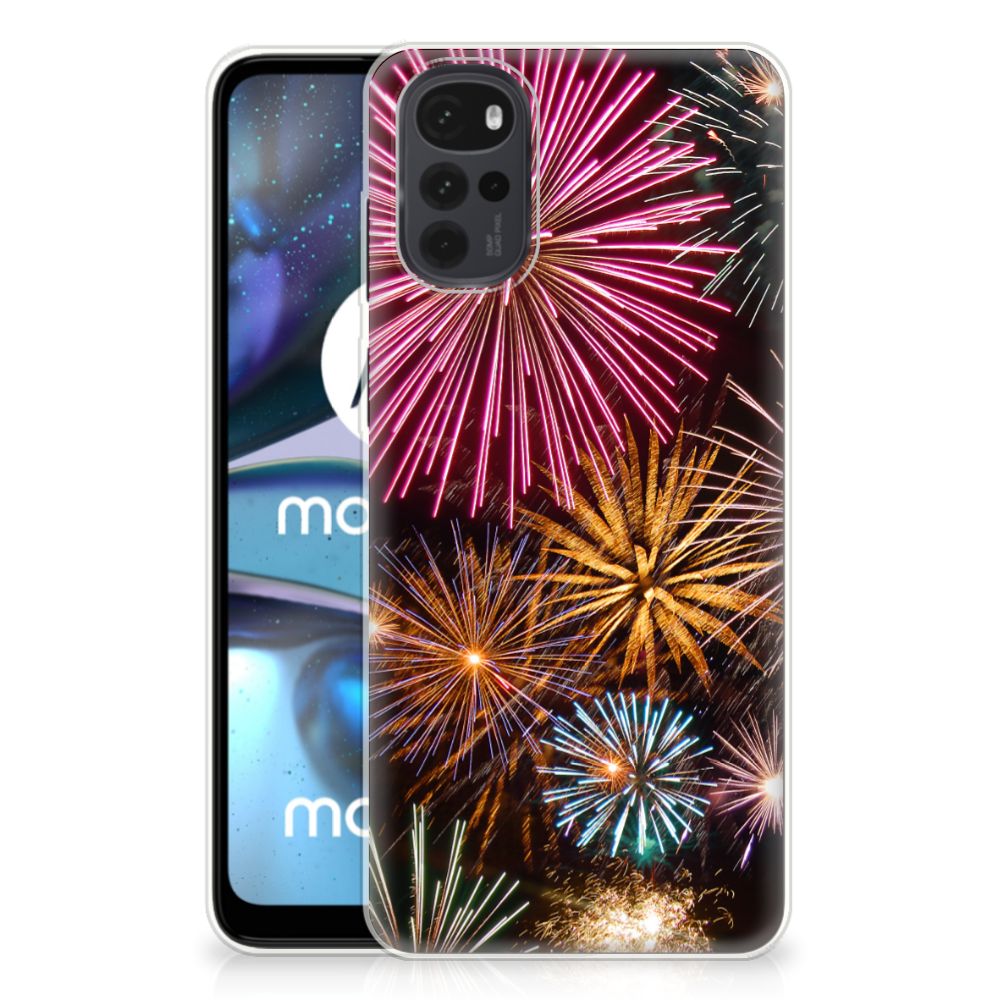 Motorola Moto G22 Silicone Back Cover Vuurwerk