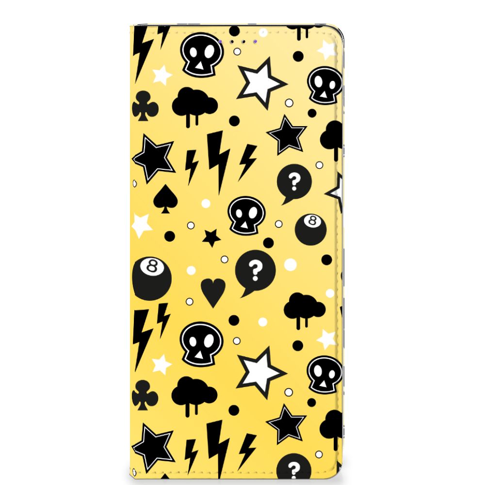 Mobiel BookCase Samsung Galaxy A22 5G Punk Geel - B2C Telecom