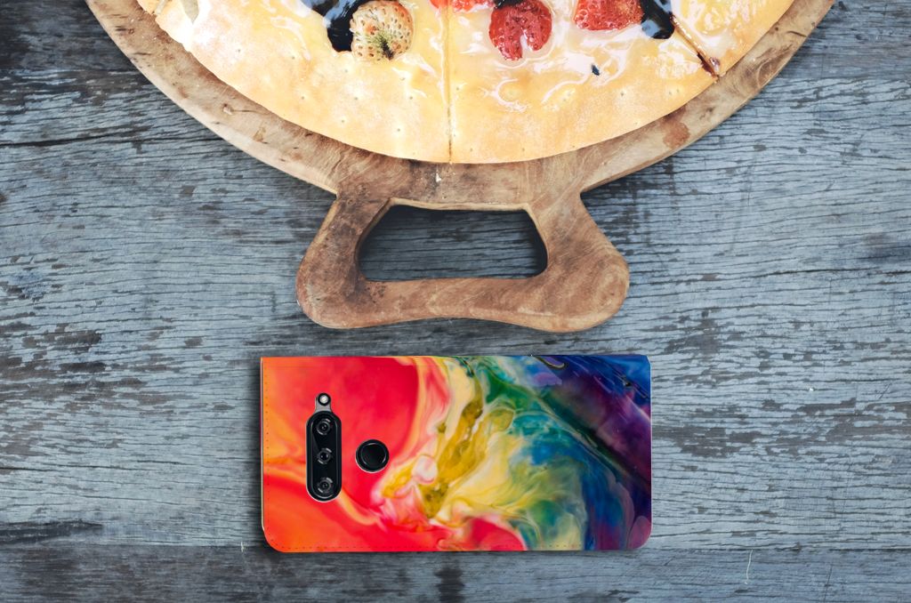 Bookcase LG V40 Thinq Watercolor Dark