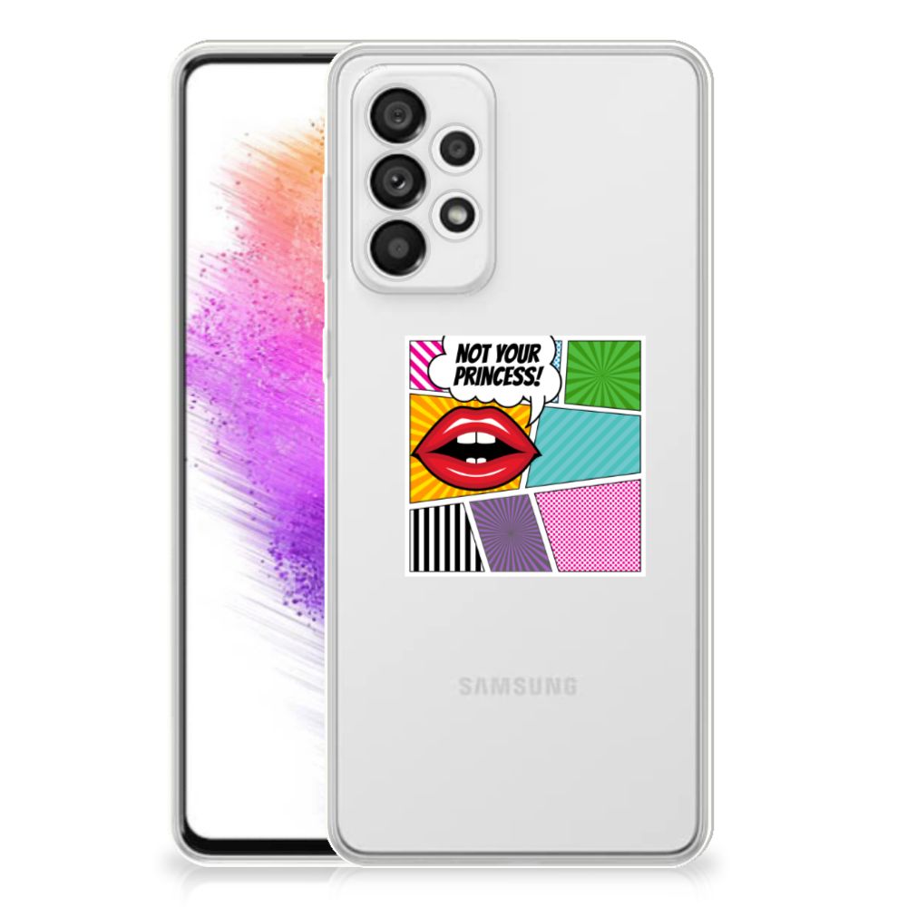 Samsung Galaxy A73 5G Silicone Back Cover Popart Princess B2C Telecom