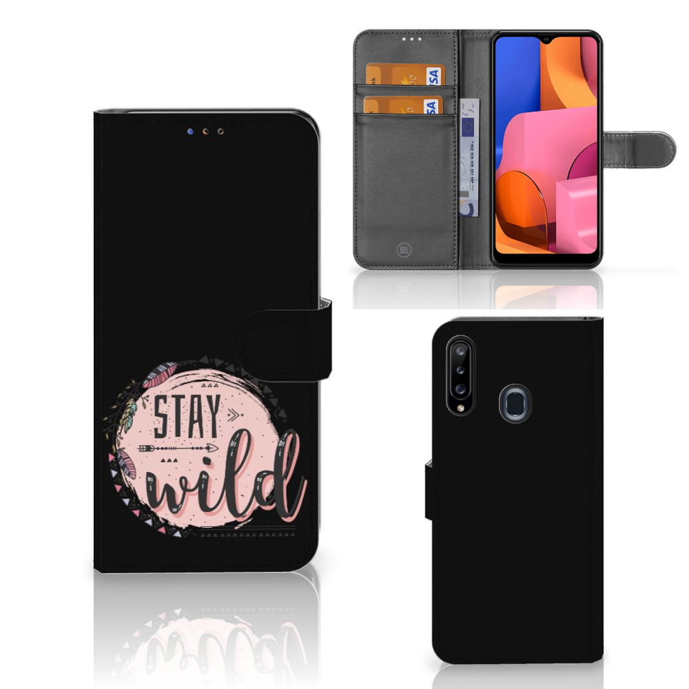 Samsung Galaxy A20s Leuk Hoesje Boho Stay Wild