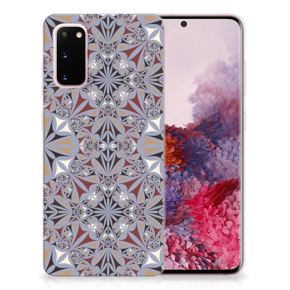 Samsung Galaxy S20 TPU Siliconen Hoesje Flower Tiles