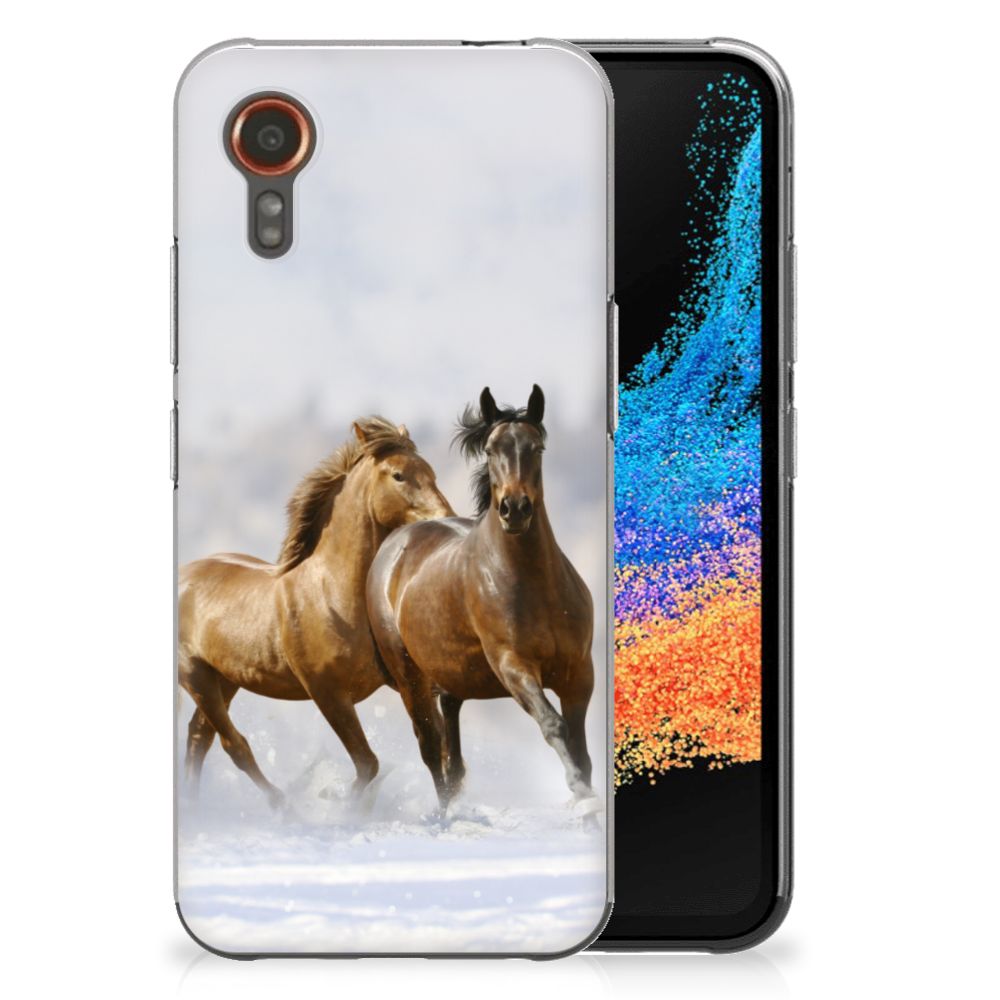 Samsung Galaxy Xcover 7 TPU Hoesje Paarden