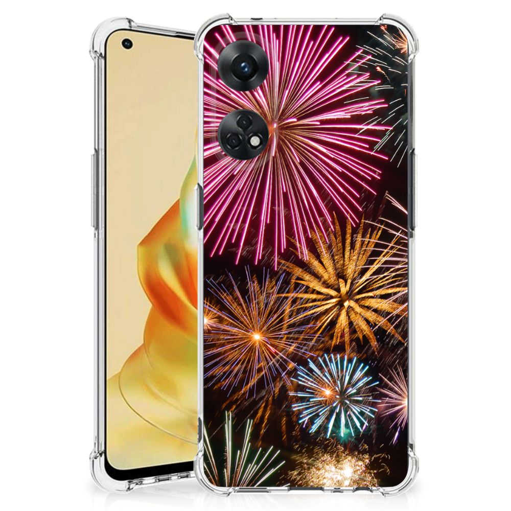 OPPO Reno8 T 4G Anti Shock Bumper Case Vuurwerk