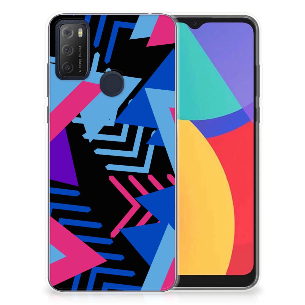 Alcatel 1S (2021) TPU Hoesje Funky Triangle B2C Telecom