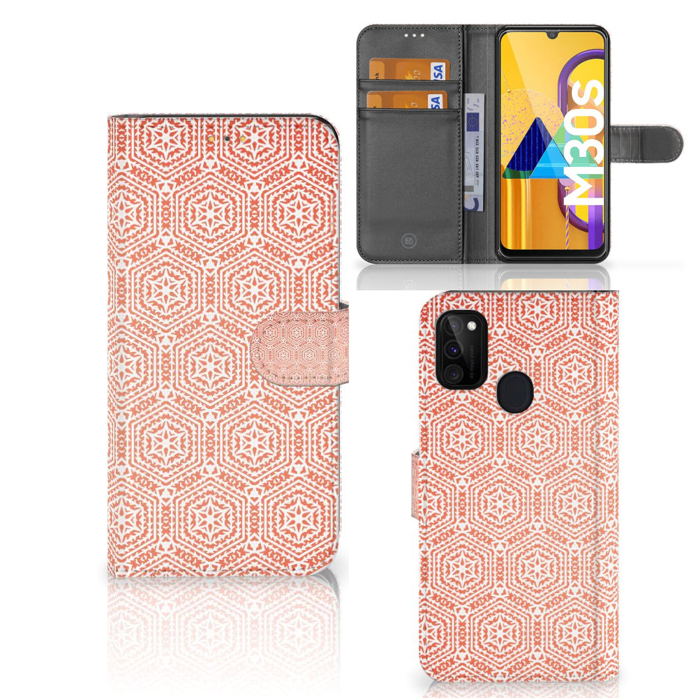 Samsung Galaxy M21 | M30s Telefoon Hoesje Pattern Orange