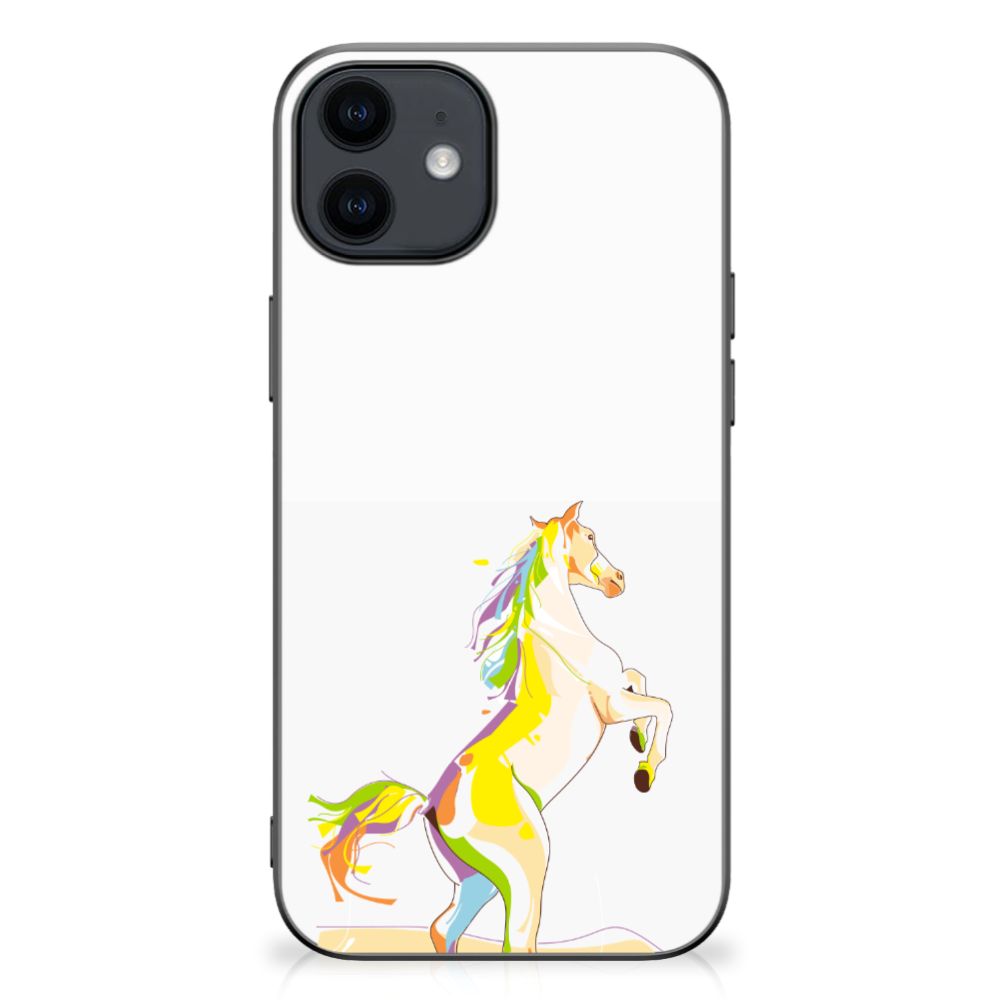 iPhone 12 Pro | 12 (6.1") Bumper Hoesje Horse Color