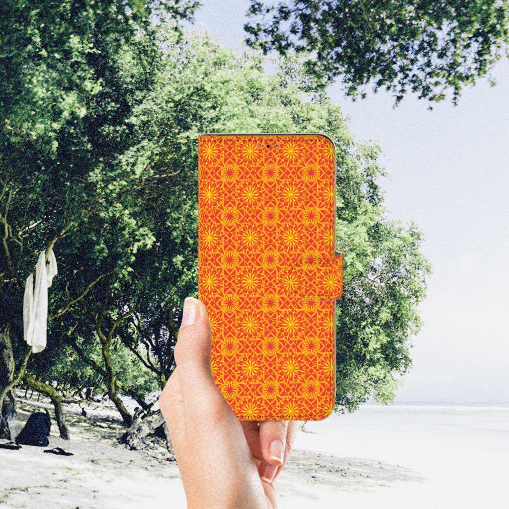 Samsung Galaxy A13 (4G) Telefoon Hoesje Batik Oranje