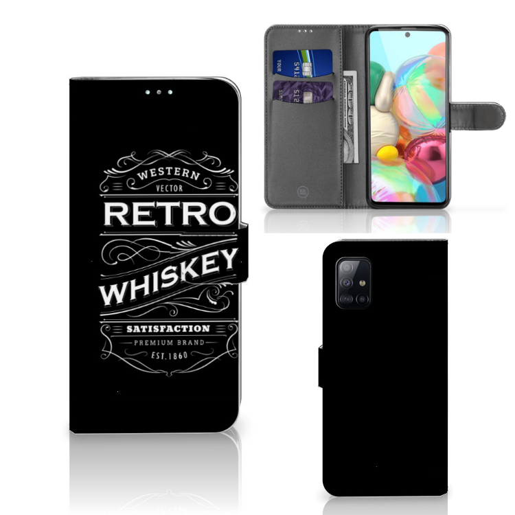 Samsung Galaxy A71 Book Cover Whiskey