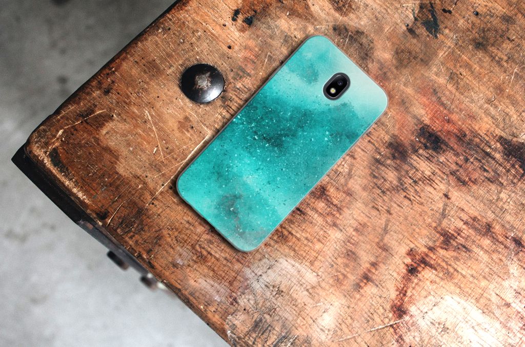 Hoesje maken Samsung Galaxy J7 2017 | J7 Pro Painting Blue
