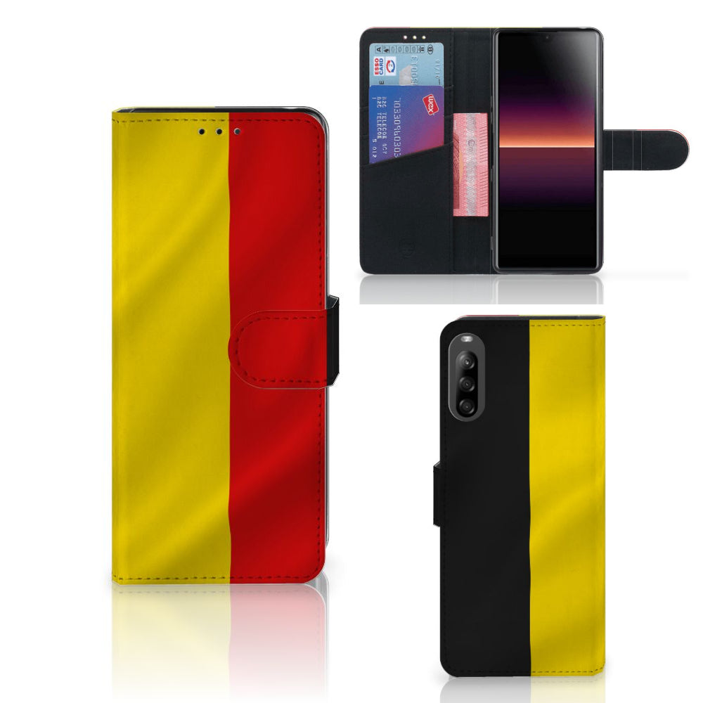 Sony Xperia L4 Bookstyle Case Belgische Vlag