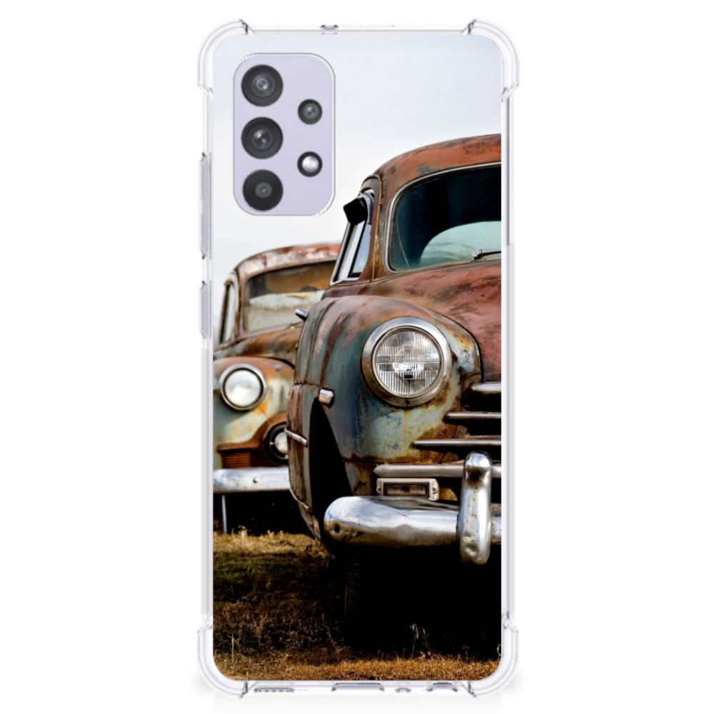 Samsung Galaxy A32 4G | A32 5G Enterprise Editie Anti-shock Hoesje met foto Vintage Auto