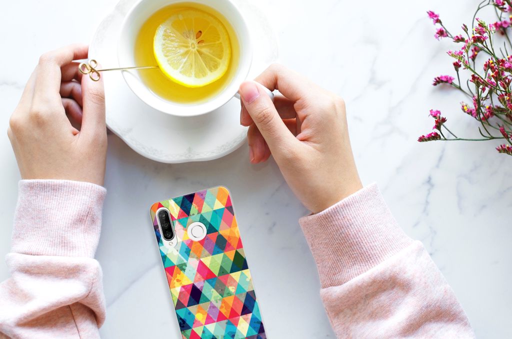 Huawei P30 Lite TPU bumper Geruit