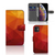 Book Case voor Apple iPhone 11 Polygon Red met abstracte geometrische vormen en kleurverloop, ideaal voor bescherming! đ¨