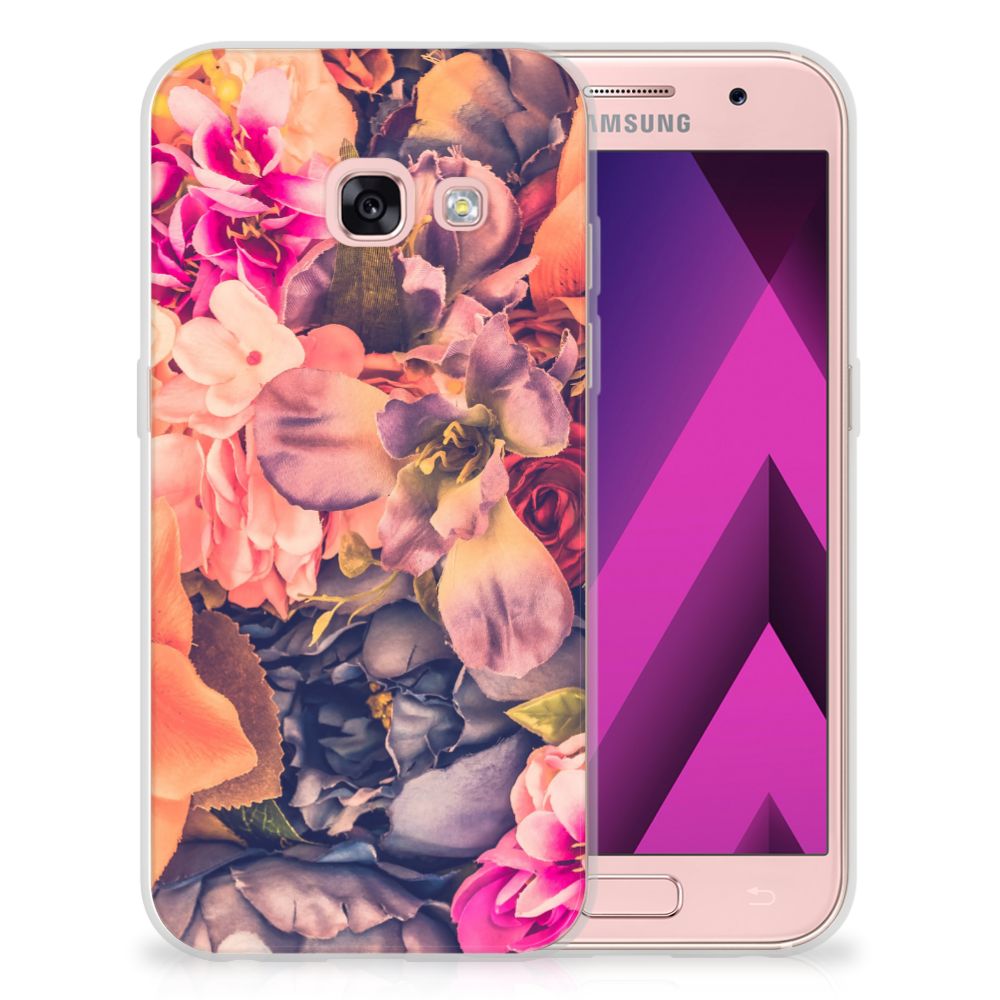 Samsung Galaxy A3 2017 TPU Case Bosje Bloemen