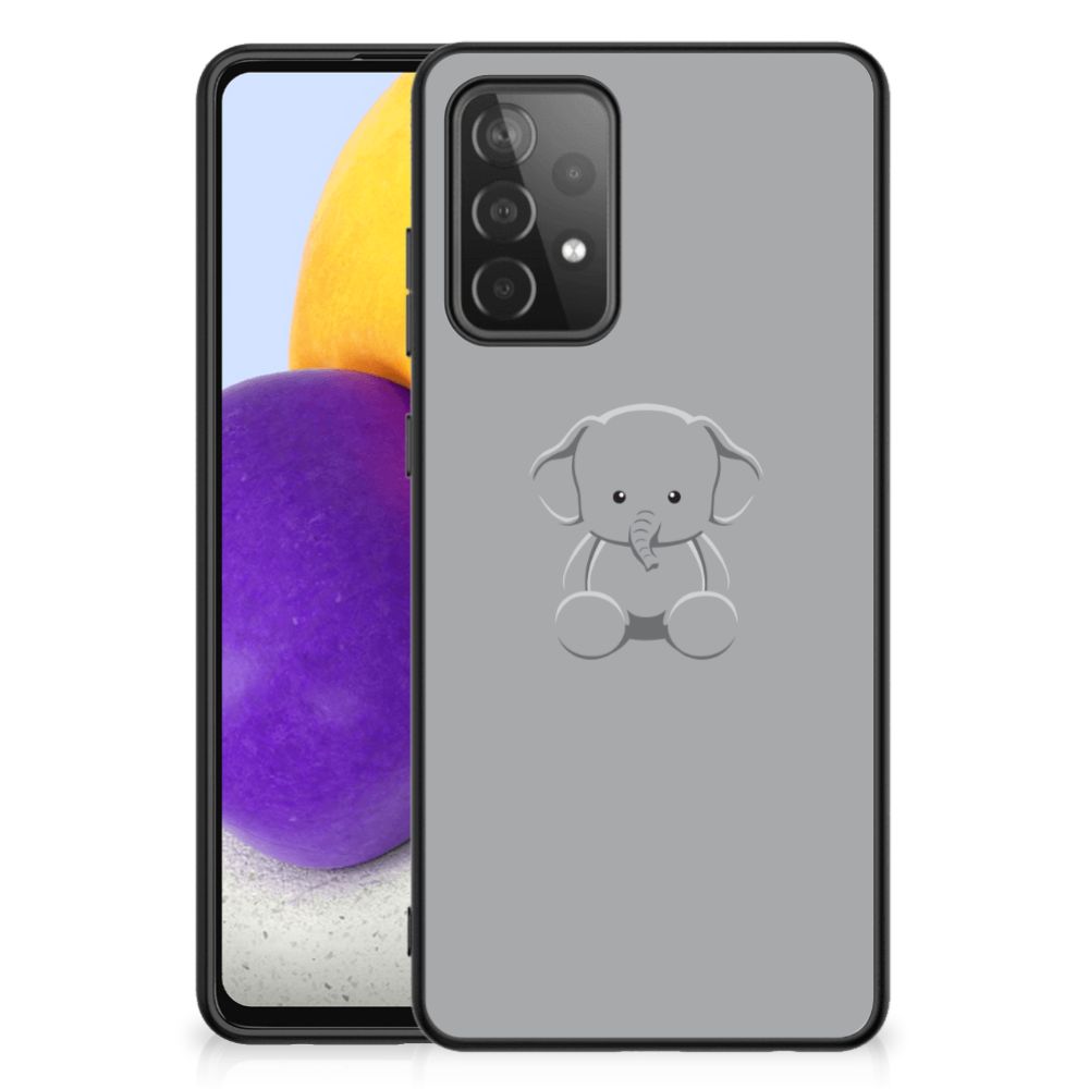 Samsung Galaxy A72 (5G/4G) Hoesje Grijs Baby Olifant