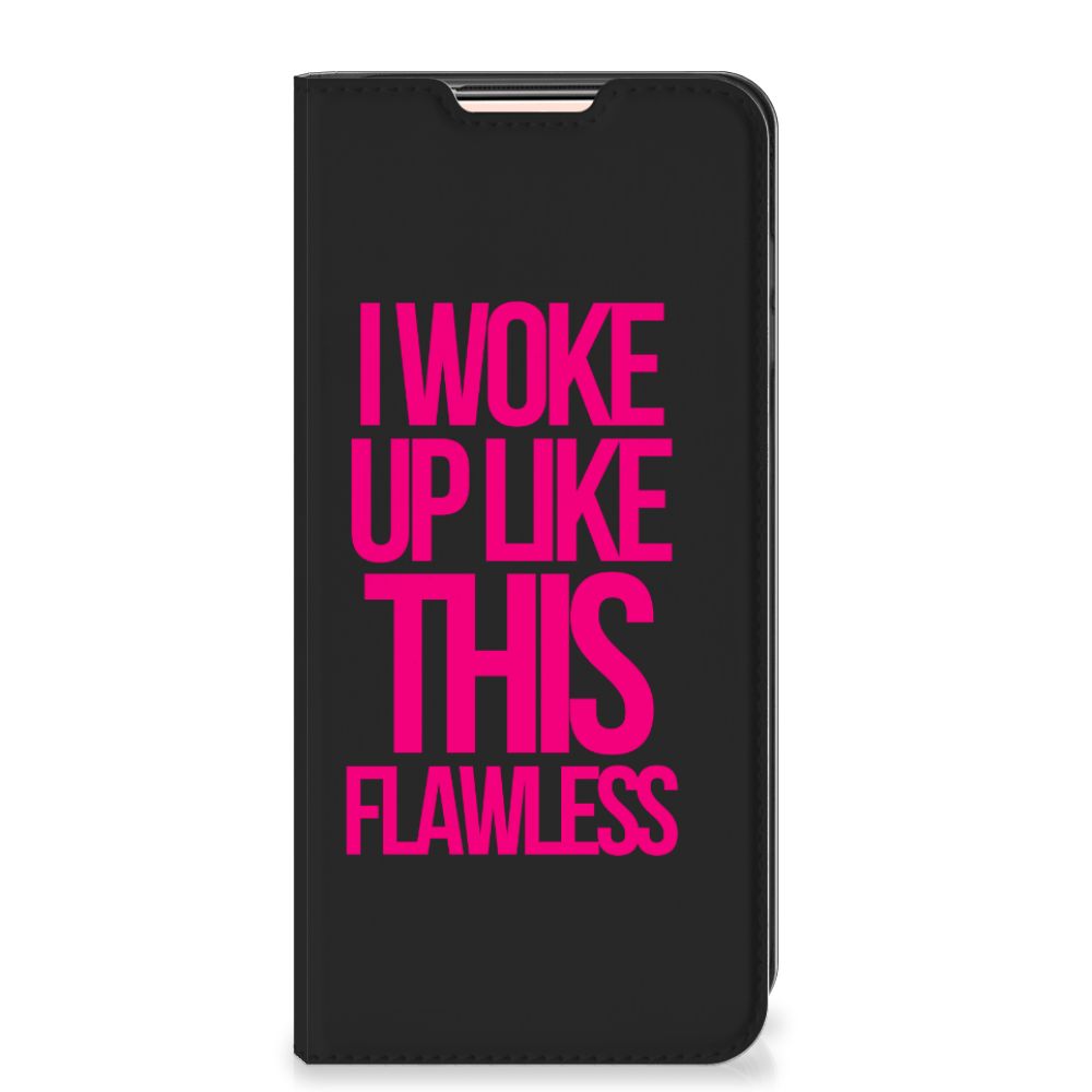 Xiaomi Redmi Note 10/10T 5G | Poco M3 Pro Hoesje met tekst Woke Up - Origineel Cadeau Zelf Maken - B2C Telecom