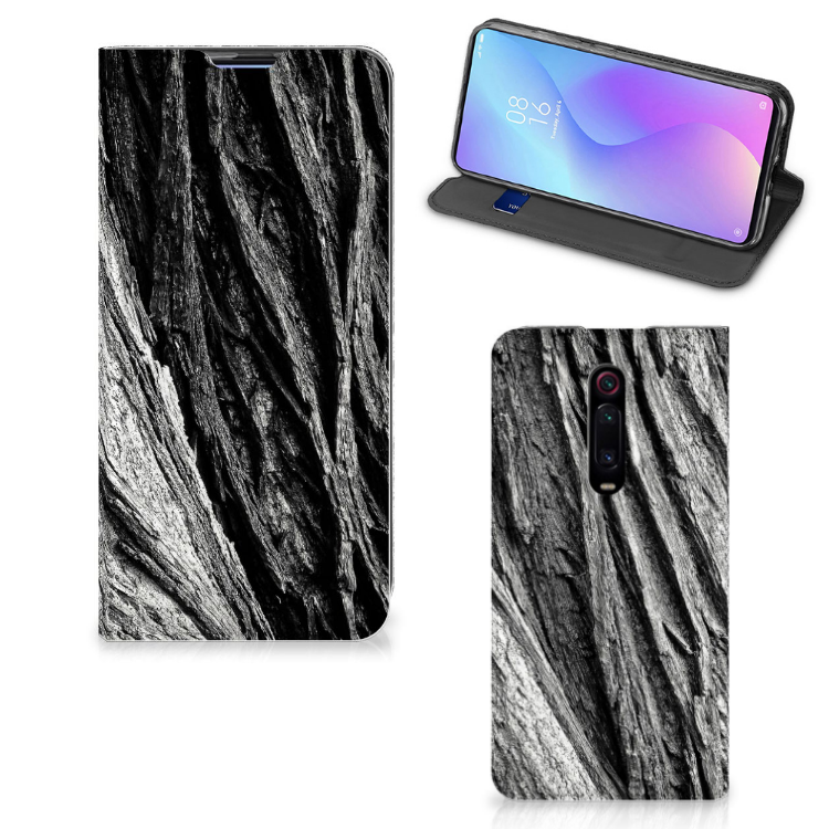 Book Wallet Case Xiaomi Redmi K20 Pro Boomschors Grijs - B2C Telecom