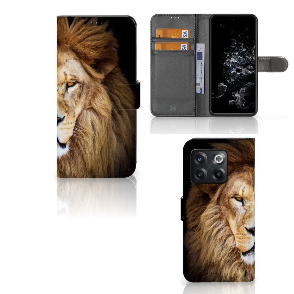 OnePlus 10T Telefoonhoesje met Pasjes Leeuw