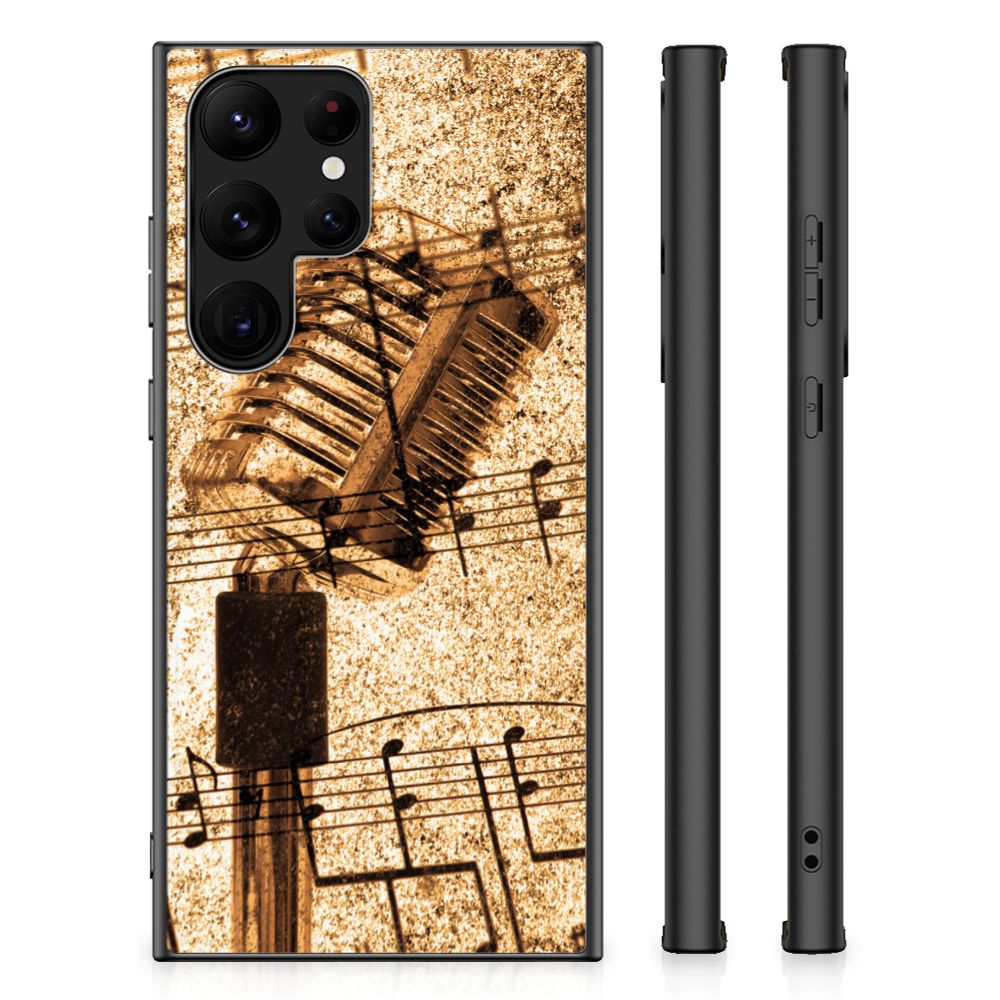 Samsung Galaxy S23 Ultra Silicone Back Case Bladmuziek B2C Telecom