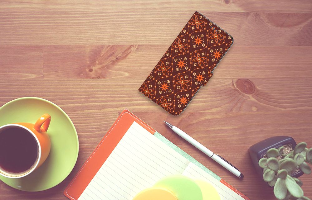 OnePlus Nord N10 Telefoon Hoesje Batik Brown