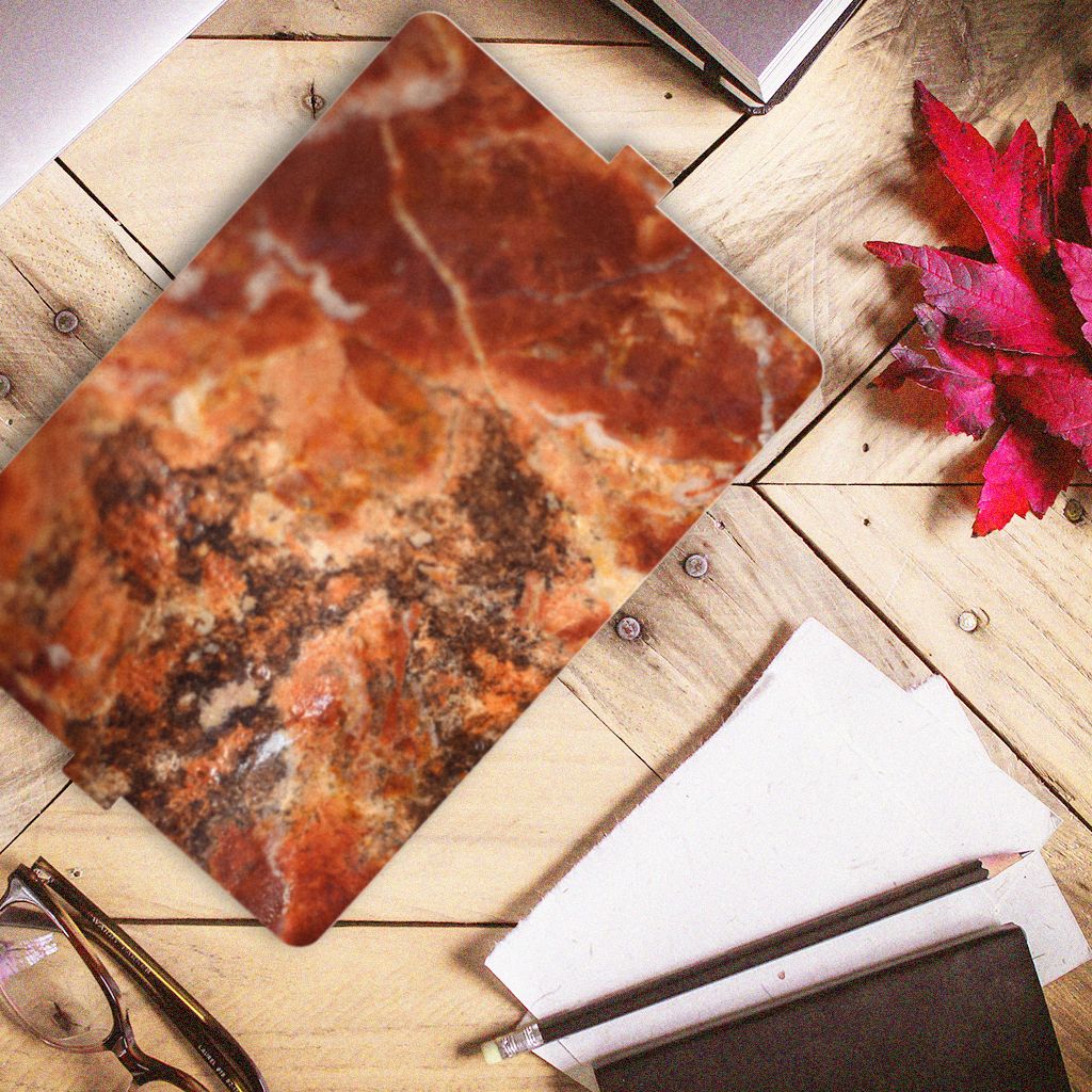 Lenovo Tab E10 Leuk Tablet hoesje Marmer Bruin