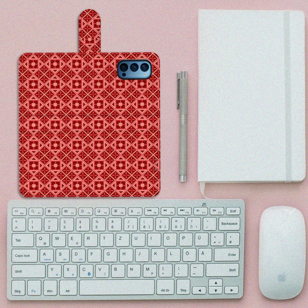 OPPO Reno 4 Pro 5G Telefoon Hoesje Batik Rood