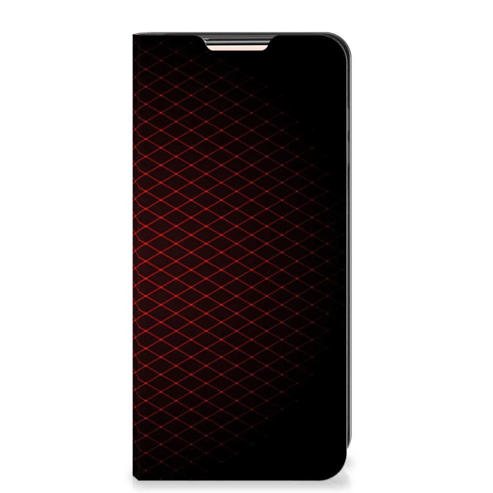 Xiaomi Redmi Note 10/10T 5G | Poco M3 Pro Hoesje met Magneet Geruit Rood - B2C Telecom