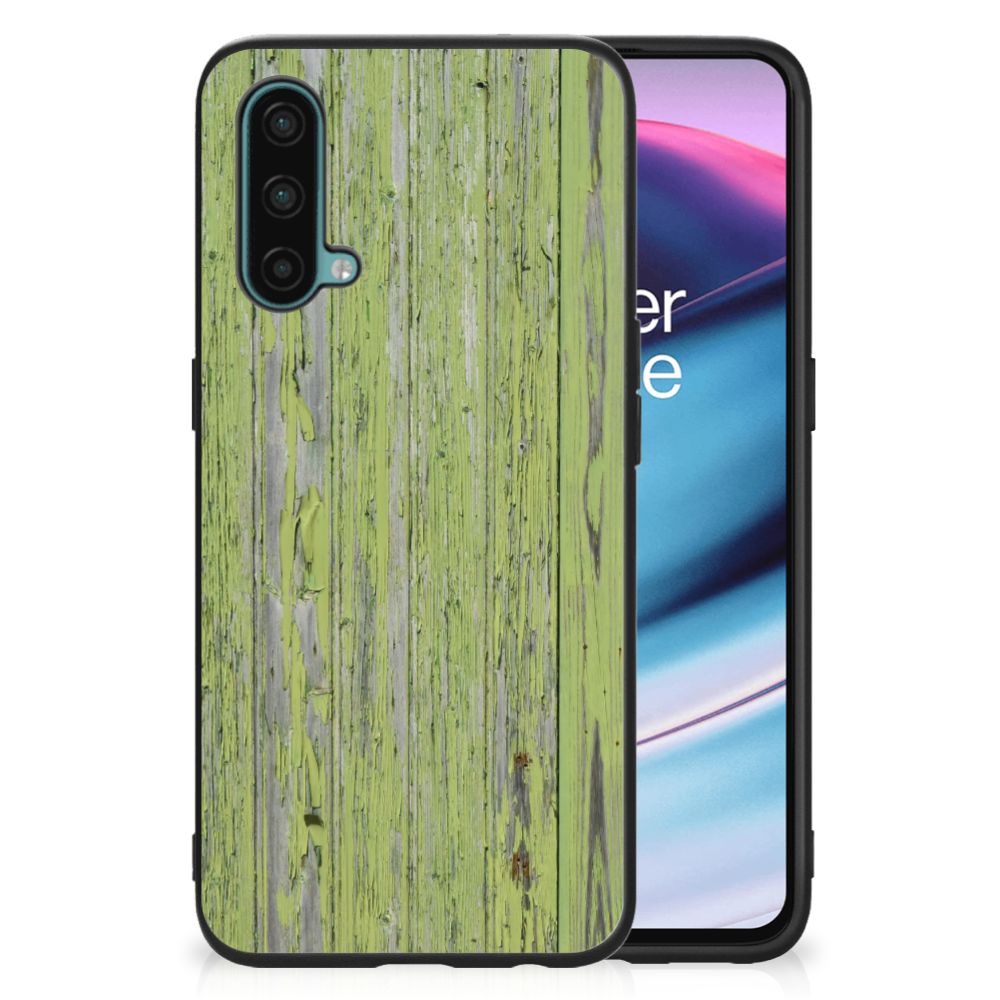 OnePlus Nord CE 5G Houten Print Telefoonhoesje Green Wood B2C Telecom