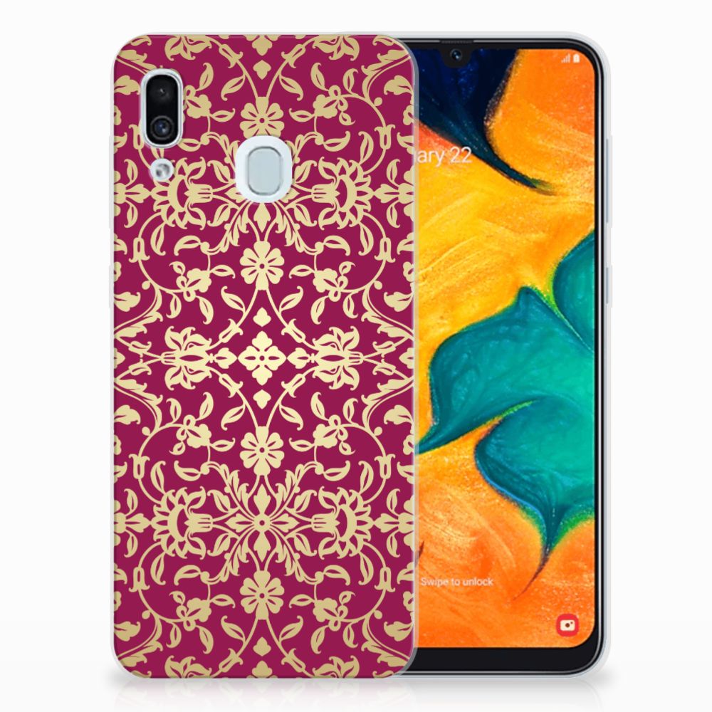 Siliconen Hoesje Samsung Galaxy A30 Barok Pink