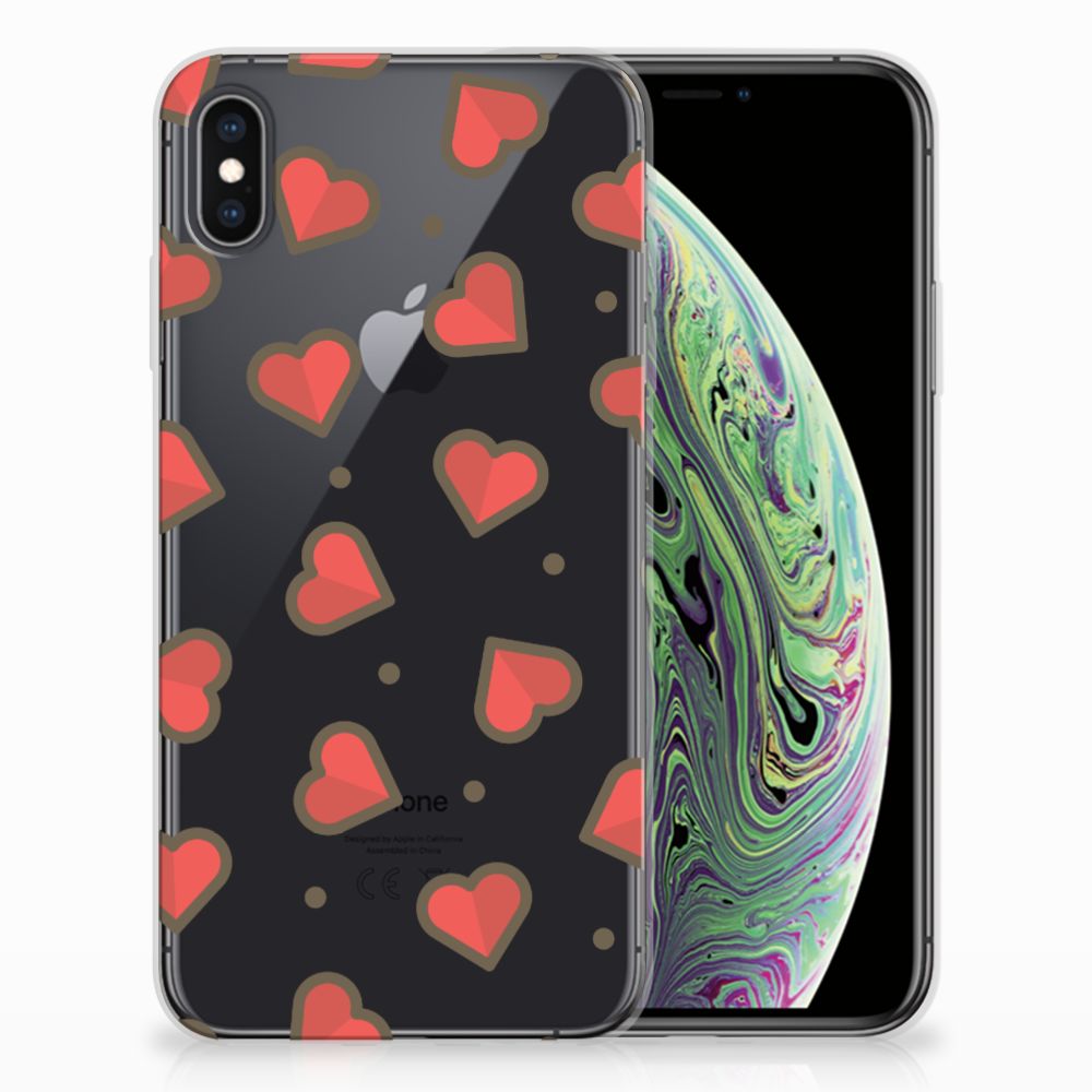 Apple iPhone Xs Max TPU bumper Hearts