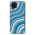 Samsung Galaxy A12 Doorzichtige Silicone Hoesje Waves Blue - B2C Telecom