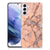 Samsung Galaxy S21 Plus TPU Siliconen Hoesje Marmer Oranje