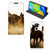 Xiaomi Redmi Note 9 Hoesje maken Design Cowboy met paardenprint en cowboy in de achtergrond