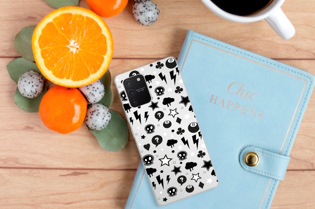 Silicone Back Case Samsung Galaxy S10 Lite Silver Punk