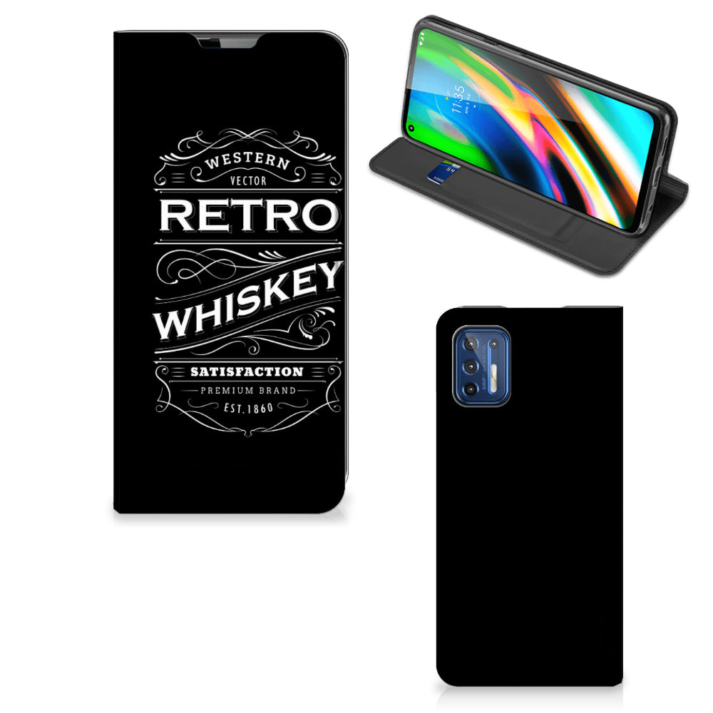 Motorola Moto G9 Plus Flip Style Cover Whiskey