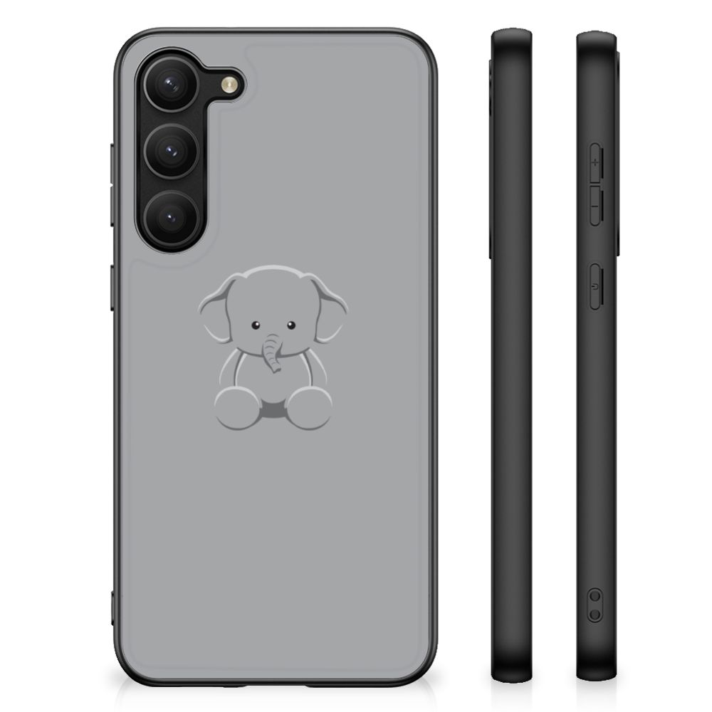 Samsung Galaxy S23 Plus Hoesje Grijs Baby Olifant