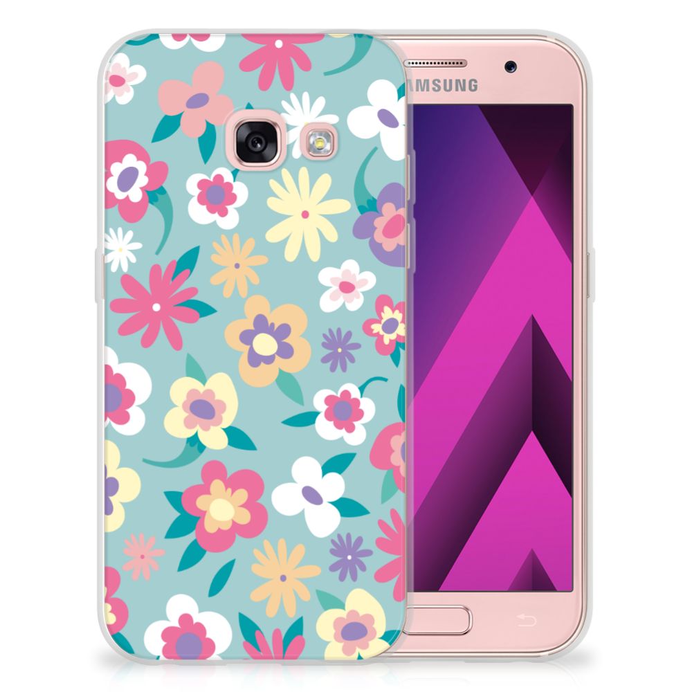 Samsung Galaxy A3 2017 TPU Case Flower Power