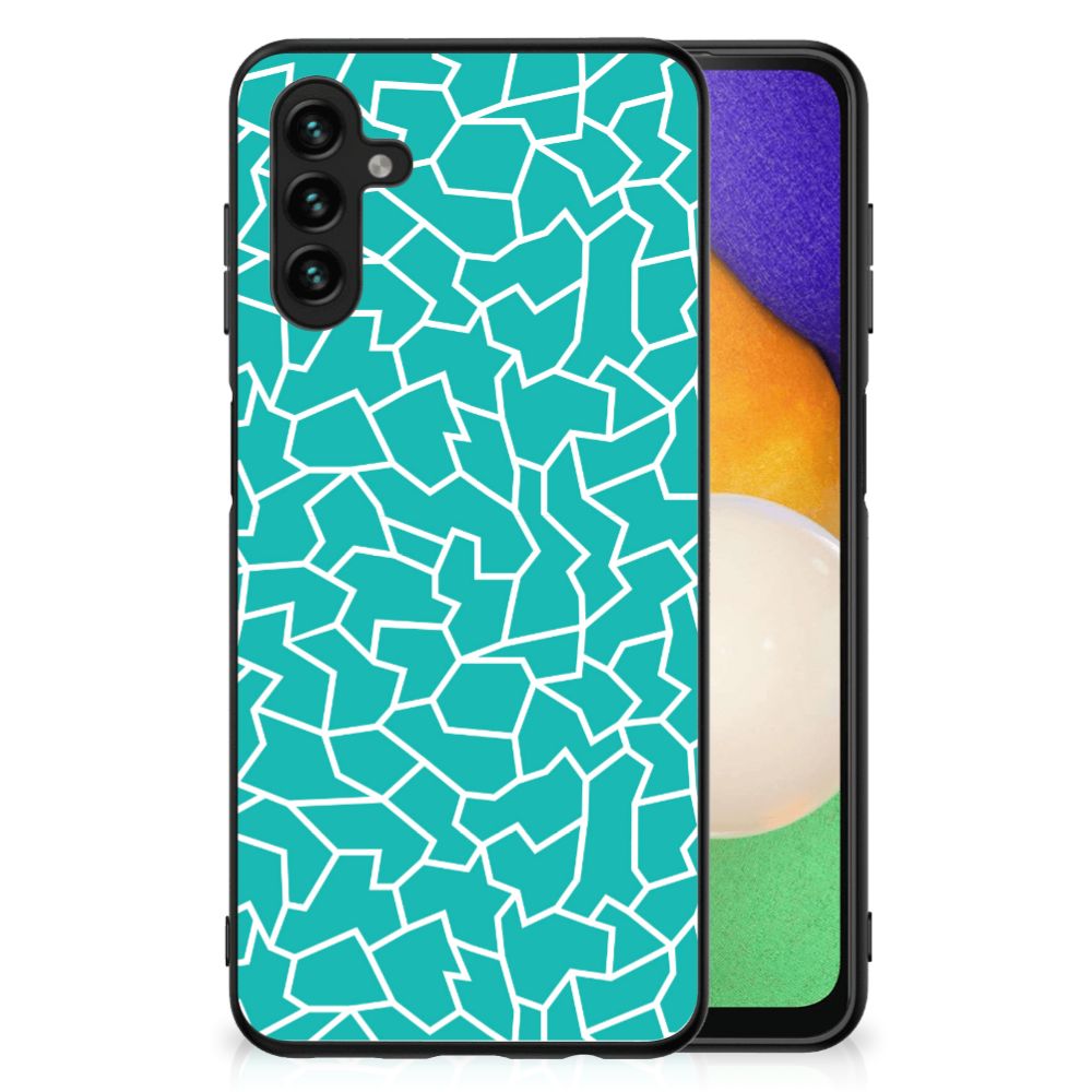 Samsung Galaxy A13 5G | A04s Leuk Telefoonhoesje Cracks Blue