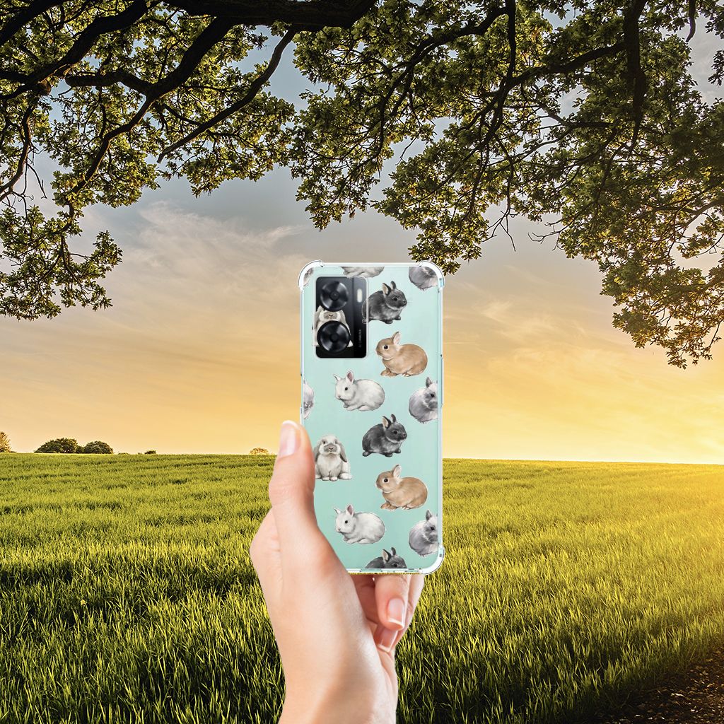 Case Anti-shock voor OPPO A57 | A57s | A77 4G Konijntjes B2C Telecom