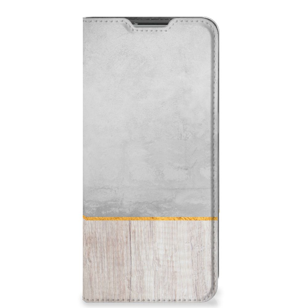 OPPO Find X5 Lite | Reno7 5G Book Wallet Case Wood Concrete - B2C Telecom