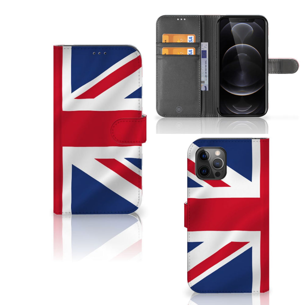 Apple iPhone 12 Pro Max Bookstyle Case Groot-Brittannië